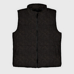 Мужской жилет Текстурированный угольно-черный, цвет: 3D-черный