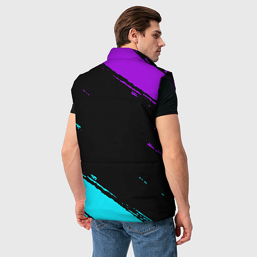 Мужской жилет Фредди - neon / 3D-Черный – фото 4