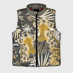 Мужской жилет Жирафы в тропиках, цвет: 3D-красный
