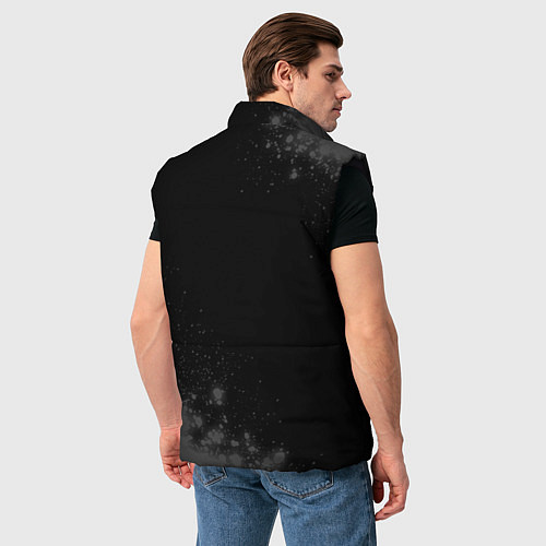 Мужской жилет Stray Glitch на темном фоне / 3D-Черный – фото 4