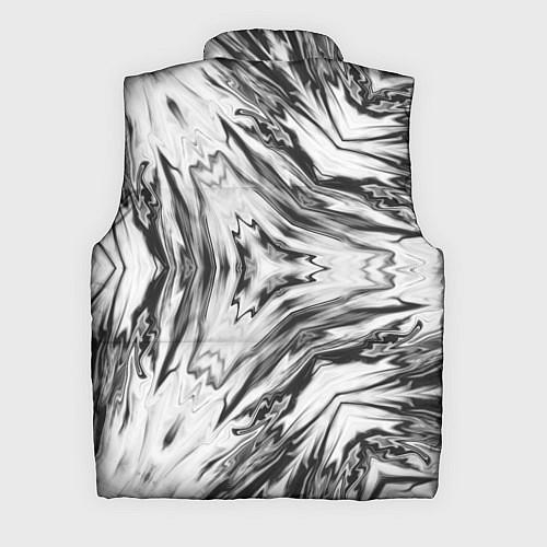 Мужской жилет Черно-белый абстрактный узор Трио / 3D-Светло-серый – фото 2