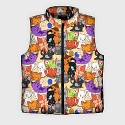 Мужской жилет Котики-такие котики, цвет: 3D-черный