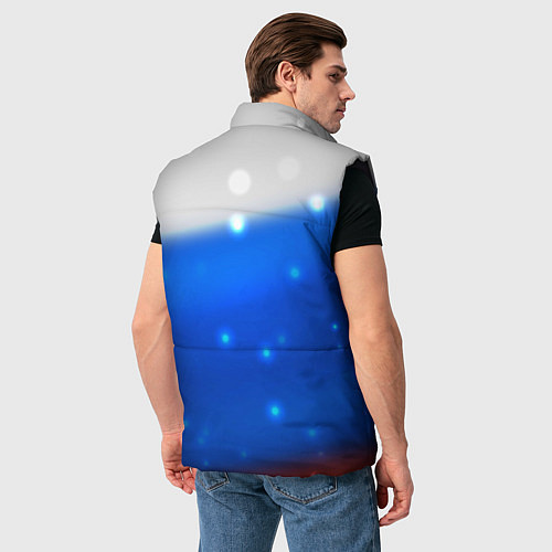 Мужской жилет Герб России Blue / 3D-Черный – фото 4