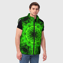 Мужской жилет Abstract Flower, цвет: 3D-светло-серый — фото 2