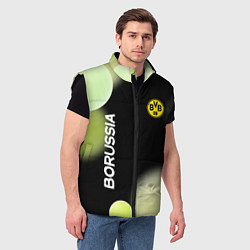 Мужской жилет Боруссия Абстракция, цвет: 3D-черный — фото 2