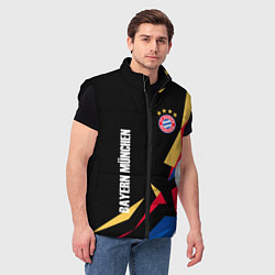 Мужской жилет Bayern munchen Sport - цветные геометрии, цвет: 3D-черный — фото 2