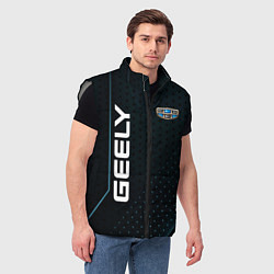 Мужской жилет Geely Абстракция, цвет: 3D-светло-серый — фото 2