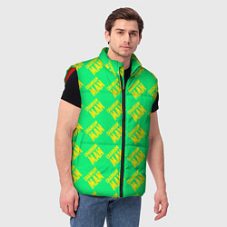 Мужской жилет Человек-бензопила узор, цвет: 3D-красный — фото 2