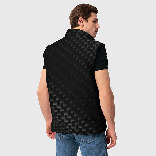 Мужской жилет Mercedes карбоновый фон / 3D-Черный – фото 4