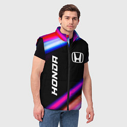 Мужской жилет Honda speed lights, цвет: 3D-черный — фото 2