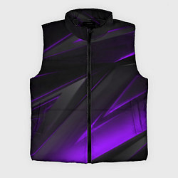 Мужской жилет Черно-фиолетовая геометрическая абстракция