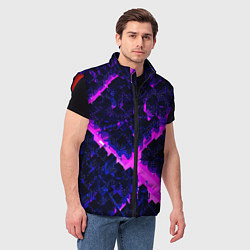 Мужской жилет Спящий город, цвет: 3D-красный — фото 2