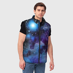 Мужской жилет Дым вселенной, цвет: 3D-черный — фото 2