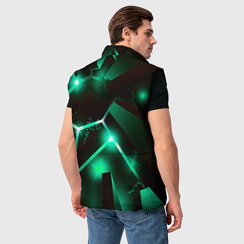 Мужской жилет Free Fire разлом плит / 3D-Черный – фото 4