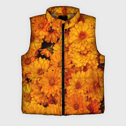 Мужской жилет Фон из желтых цветов, цвет: 3D-светло-серый