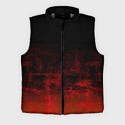 Мужской жилет Черный однотонный и гранжевый красный