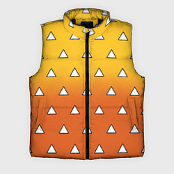 Мужской жилет Оранжевое кимоно с треугольниками - Зеницу клинок, цвет: 3D-черный