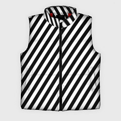 Мужской жилет Черно-белые полоски, цвет: 3D-красный