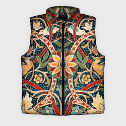 Мужской жилет Ковер с птицами, цвет: 3D-красный