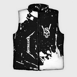 Мужской жилет Metallica и рок символ на темном фоне, цвет: 3D-черный