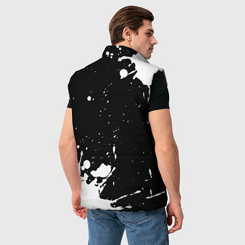 Мужской жилет Metallica и рок символ на темном фоне / 3D-Черный – фото 4