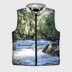 Мужской жилет Течёт река в лесу