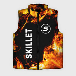 Мужской жилет Skillet и пылающий огонь, цвет: 3D-черный