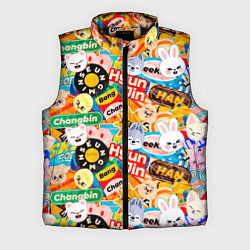 Мужской жилет Skzoo stickers characters, цвет: 3D-черный