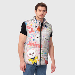 Мужской жилет Skzoo Jinniret pattern cartoon avatar, цвет: 3D-черный — фото 2