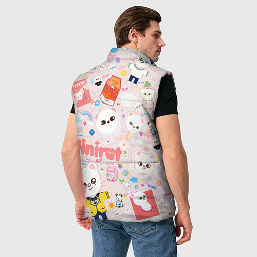 Мужской жилет Skzoo Jinniret pattern cartoon avatar / 3D-Черный – фото 4