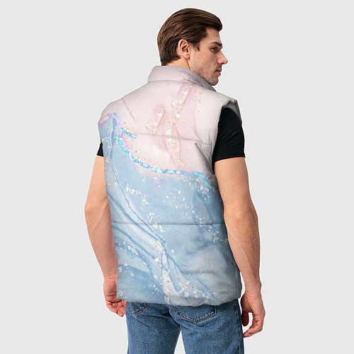 Мужской жилет Нежность рассвета / 3D-Светло-серый – фото 4
