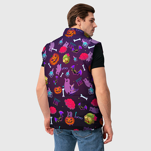 Мужской жилет Это Хэллоуин / 3D-Черный – фото 4