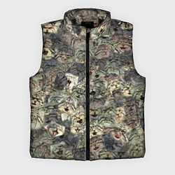 Мужской жилет Мануловый камуфляж, цвет: 3D-черный
