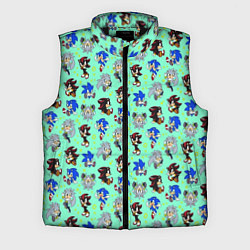 Мужской жилет Ежик Соник и его друзья, цвет: 3D-черный