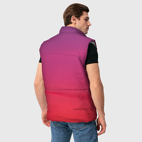 Мужской жилет Красное небо / 3D-Светло-серый – фото 4
