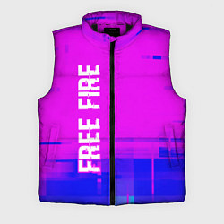 Мужской жилет Free Fire glitch text effect: по-вертикали, цвет: 3D-черный