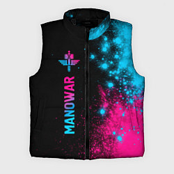 Мужской жилет Manowar - neon gradient: по-вертикали, цвет: 3D-черный