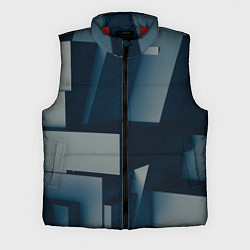 Мужской жилет Множество объёмных прямоугольников и фигур, цвет: 3D-красный