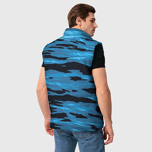 Мужской жилет Волны Камуфляж / 3D-Черный – фото 4