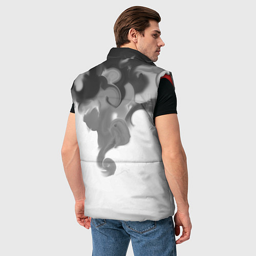 Мужской жилет Тёмный дым / 3D-Красный – фото 4
