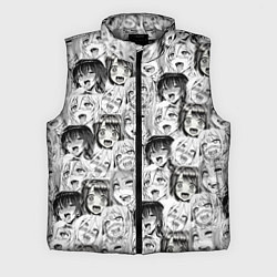 Мужской жилет Разные девушки Ахегао, цвет: 3D-светло-серый