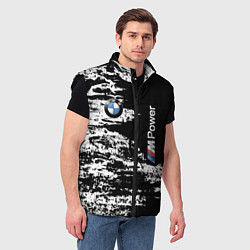Мужской жилет BMW M Power - pattern, цвет: 3D-черный — фото 2