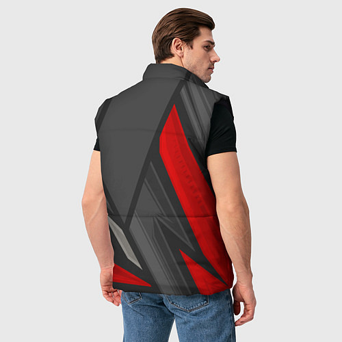 Мужской жилет Yamaha sports racing / 3D-Черный – фото 4