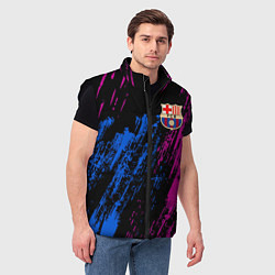Мужской жилет Фк барса, цвет: 3D-черный — фото 2