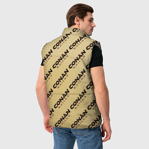 Мужской жилет Конан эксайлс узор / 3D-Светло-серый – фото 4