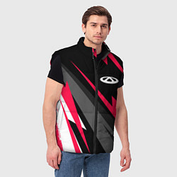 Мужской жилет Chery fast lines, цвет: 3D-черный — фото 2