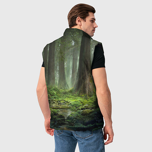 Мужской жилет Мудрое Таинственное Дерево / 3D-Черный – фото 4