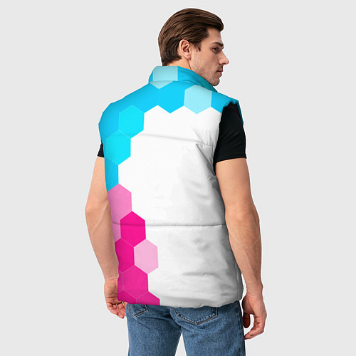 Мужской жилет Dota neon gradient style: по-вертикали / 3D-Черный – фото 4