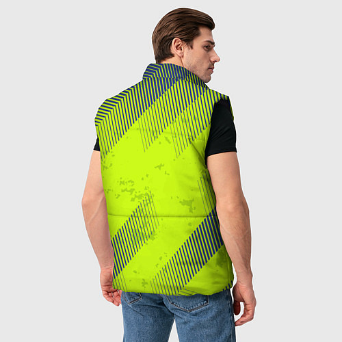 Мужской жилет Green sport style / 3D-Черный – фото 4