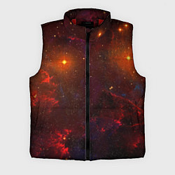 Мужской жилет Звездная бескрайняя вселенная, цвет: 3D-красный